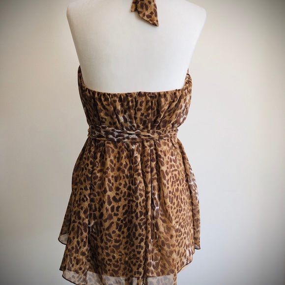 Leopard halter/strapless Top - Picture 4 of 8